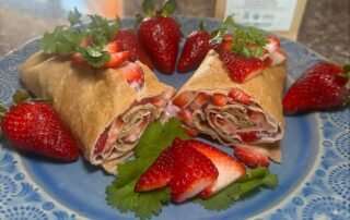 Parfait Style Strawberry Crepes Recipe | Grain Free Mamas