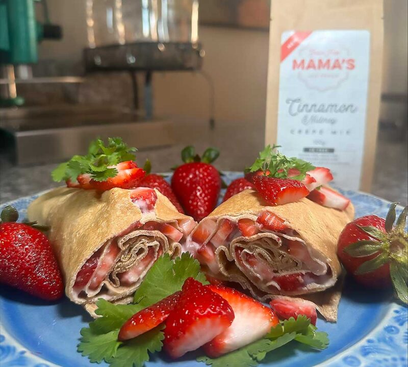 Parfait Style Strawberry Crepes Recipe | Grain Free Mamas